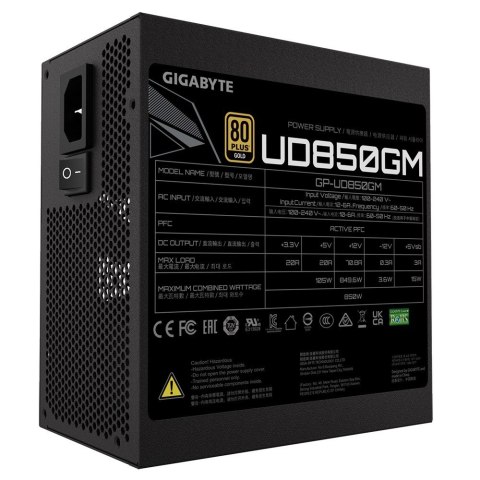 Zasilacz modularny UD850GM 850W 80PLUS GOLD ATX Gigabyte Zasilacz modularny UD850GM 850W 80PLUS GOLD ATX Gigabyte