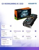 Karta graficzna GeForce RTX 5090 GAMING OC 32G 512BIT GDDR7 3DP/HDMI Gigabyte