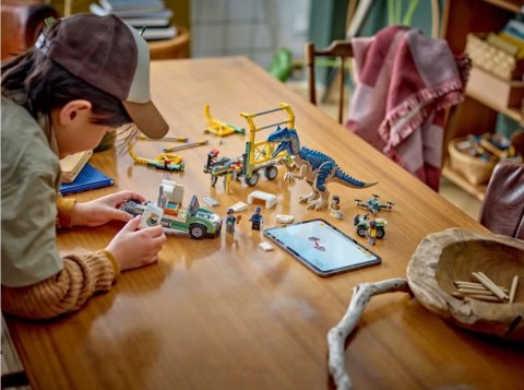 Klocki Jurassic World 76966 Dinomisje: ciężarówka do transportu allozaura LEGO