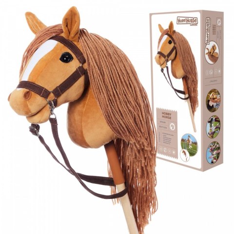 Koń na kiju Hobby Horse HOPPIHORSE A3 Chestnut - brąz, maść kasztanowata Tootiny Koń na kiju Hobby Horse HOPPIHORSE A3 Chestnut - brąz, maść kasztanowata Tootiny