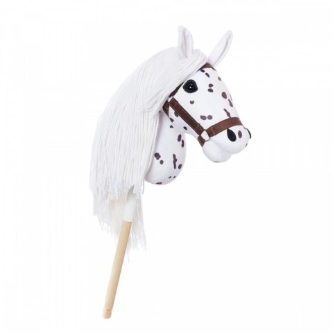 Koń na kiju Hobby Horse HOPPIHORSE A3 Leopard - biały, maść tarantowata Tootiny Koń na kiju Hobby Horse HOPPIHORSE A3 Leopard - biały, maść tarantowata Tootiny