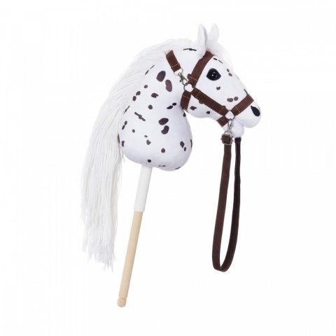 Koń na kiju Hobby Horse HOPPIHORSE A3 Leopard - biały, maść tarantowata Tootiny Koń na kiju Hobby Horse HOPPIHORSE A3 Leopard - biały, maść tarantowata Tootiny