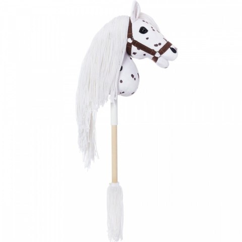 Koń na kiju Hobby Horse HOPPIHORSE A3 Leopard - biały, maść tarantowata Tootiny Koń na kiju Hobby Horse HOPPIHORSE A3 Leopard - biały, maść tarantowata Tootiny