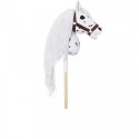 Koń na kiju Hobby Horse HOPPIHORSE A3 Leopard - biały, maść tarantowata Tootiny