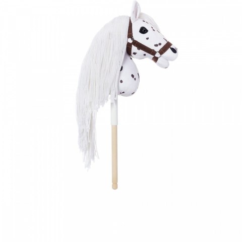 Koń na kiju Hobby Horse HOPPIHORSE A3 Leopard - biały, maść tarantowata Tootiny Koń na kiju Hobby Horse HOPPIHORSE A3 Leopard - biały, maść tarantowata Tootiny