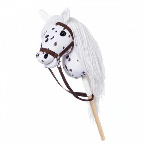 Koń na kiju Hobby Horse HOPPIHORSE A3 Leopard - biały, maść tarantowata Tootiny Koń na kiju Hobby Horse HOPPIHORSE A3 Leopard - biały, maść tarantowata Tootiny