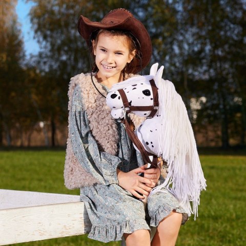 Koń na kiju Hobby Horse HOPPIHORSE A3 Leopard - biały, maść tarantowata Tootiny Koń na kiju Hobby Horse HOPPIHORSE A3 Leopard - biały, maść tarantowata Tootiny