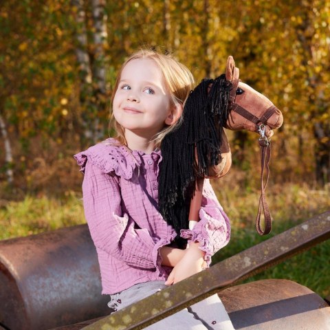 Koń na kiju Hobby Horse HOPPIHORSE A4 Bay - ciemny brąz, maść gniada Tootiny Koń na kiju Hobby Horse HOPPIHORSE A4 Bay - ciemny brąz, maść gniada Tootiny