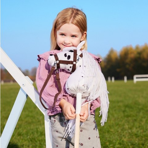 Koń na kiju Hobby Horse HOPPIHORSE A4 Leopard - biały, maść tarantowata Tootiny Koń na kiju Hobby Horse HOPPIHORSE A4 Leopard - biały, maść tarantowata Tootiny