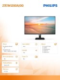 Monitor 27E1N1200A 27 cali IPS 120Hz HDMI DP VGA Głośniki Philips