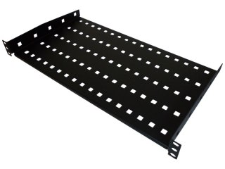 Półka stała 19 cali 1U głębokość 280mm Czarna ALANTEC