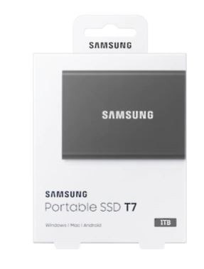 Dysk Portable T7 1TB USB3.2 GEN.2 szary Samsung