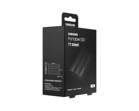 Dysk SSD T7 Shield 1TB USB 3.2, czarny Samsung