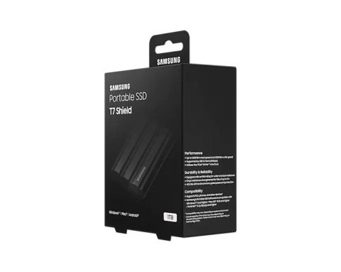 Dysk SSD T7 Shield 1TB USB 3.2, czarny Samsung