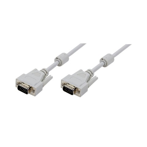 Kabel danych VGA 3m 2xferryt Szary LogiLink