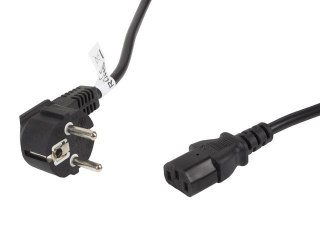 Kabel zasilający CEE 7/7 - IEC 320 C13 VDE 5M czarny Lanberg