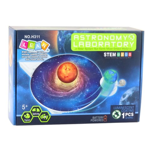 LEAN Toys Astronomiczny Zestaw Edukacyjny Słońce Ziemia Księżyc DIY