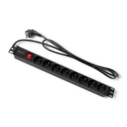 Listwa zasilająca do szafy RACK 1U | 16A | PDU | 8xFRENCH | 2m Qoltec