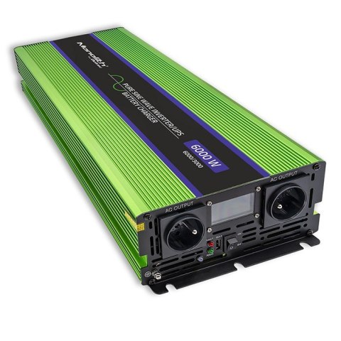Przetwornica napięcia Monolith | ładowanie baterii | UPS | 3000W | 6000W | 12V na 230V | Czysty Sinus | LCD Qoltec Przetwornica napięcia Monolith | ładowanie baterii | UPS | 3000W | 6000W | 12V na 230V | Czysty Sinus | LCD Qoltec