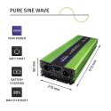 Przetwornica napięcia Monolith | ładowanie baterii | UPS | 3000W | 6000W | 12V na 230V | Czysty Sinus | LCD Qoltec