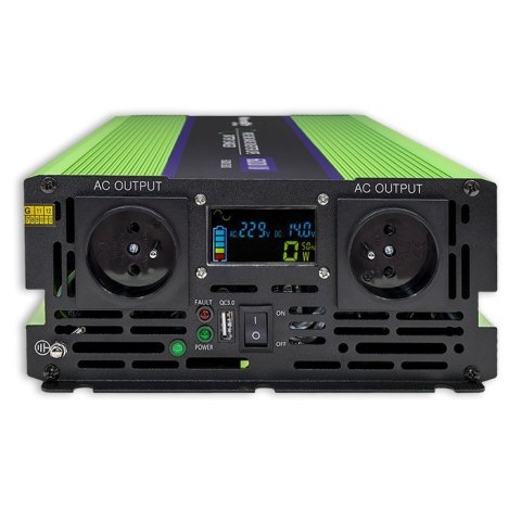 Przetwornica napięcia Monolith | ładowanie baterii | UPS | 3000W | 6000W | 12V na 230V | Czysty Sinus | LCD Qoltec Przetwornica napięcia Monolith | ładowanie baterii | UPS | 3000W | 6000W | 12V na 230V | Czysty Sinus | LCD Qoltec