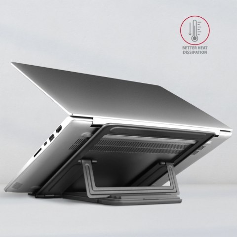STND-L Podstawka do laptopów aluminiowa 10-17,3", 4 regulowane kąty nachylenia
