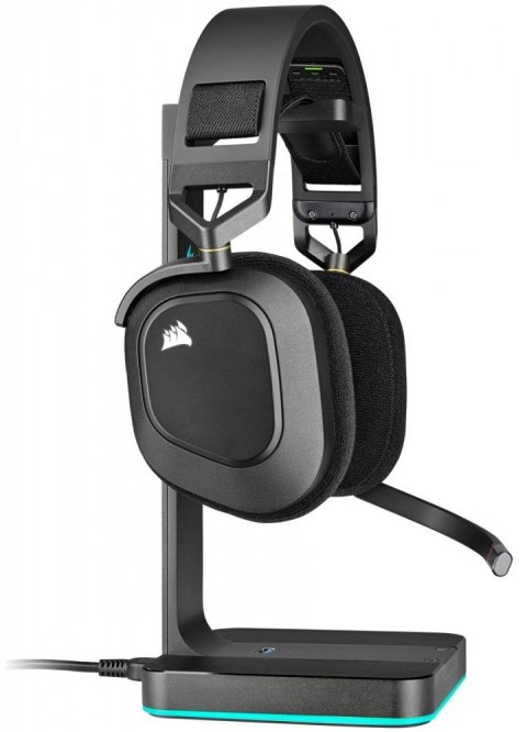 Słuchawki bezprzewodowe HS80 RGB Carbon Corsair