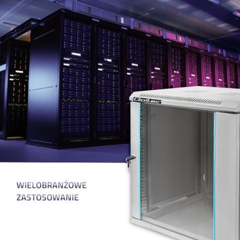 Szafa RACK 19 cali | 12U | 600 x 450 x 635 Qoltec Szafa RACK 19 cali | 12U | 600 x 450 x 635 Qoltec