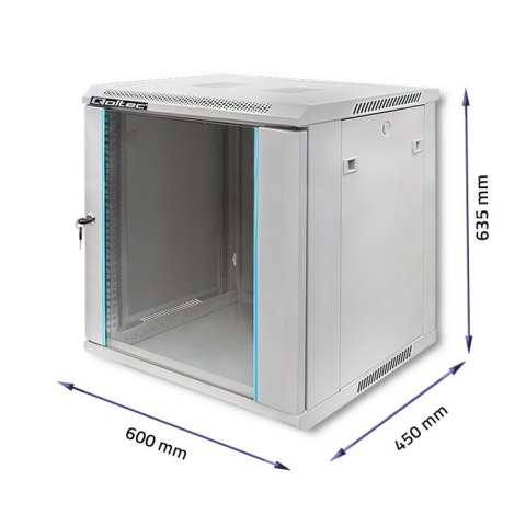 Szafa RACK 19 cali | 12U | 600 x 450 x 635 Qoltec Szafa RACK 19 cali | 12U | 600 x 450 x 635 Qoltec