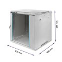 Szafa RACK 19 cali | 12U | 600 x 600 x 635 Qoltec