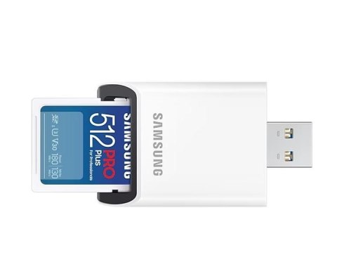 Karta pamięci SD PRO Plus MB-SD512SB/WW 512GB + czytnik Samsung Karta pamięci SD PRO Plus MB-SD512SB/WW 512GB + czytnik Samsung