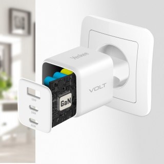 Ładowarka sieciowa 3xUSB 65W 3,24A Power Delivery 3.0 QC4.0 YENKEE