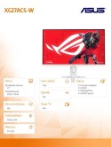 Monitor ROG Strix 27 cali XG27ACS-W IPS-F HDMI DP USB-C Asus