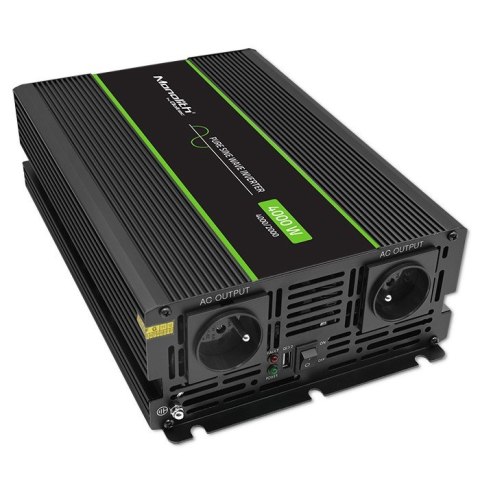 Przetwornica napięcia Monolith | 2000W | 4000W | 24V na 230V | Czysty Sinus Qoltec Przetwornica napięcia Monolith | 2000W | 4000W | 24V na 230V | Czysty Sinus Qoltec