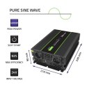 Przetwornica napięcia Monolith | 2000W | 4000W | 24V na 230V | Czysty Sinus Qoltec