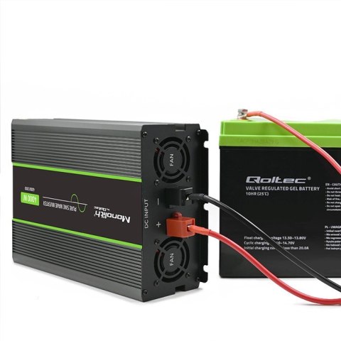 Przetwornica napięcia Monolith | 2000W | 4000W | 24V na 230V | Czysty Sinus Qoltec Przetwornica napięcia Monolith | 2000W | 4000W | 24V na 230V | Czysty Sinus Qoltec