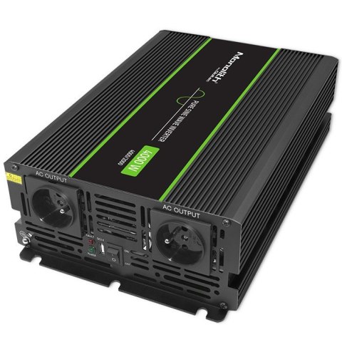 Przetwornica napięcia Monolith | 2000W | 4000W | 24V na 230V | Czysty Sinus Qoltec Przetwornica napięcia Monolith | 2000W | 4000W | 24V na 230V | Czysty Sinus Qoltec