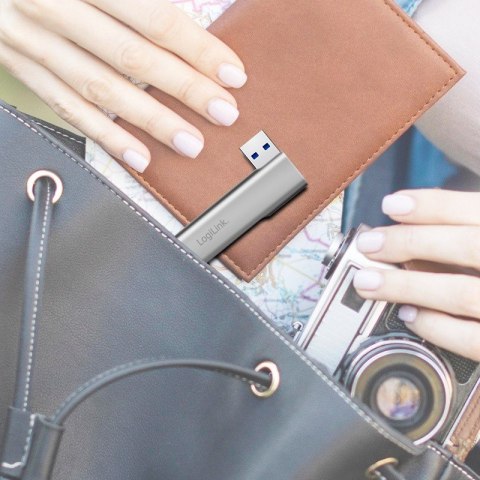 Smukły HUB USB-A do 1x USB-A 3.0 3xUSB-A 2.0