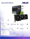 Karta graficzna GeForce RTX 5060 Ti Prime OC 8GB GDDR7 128BIT 3DP/HDMI Asus