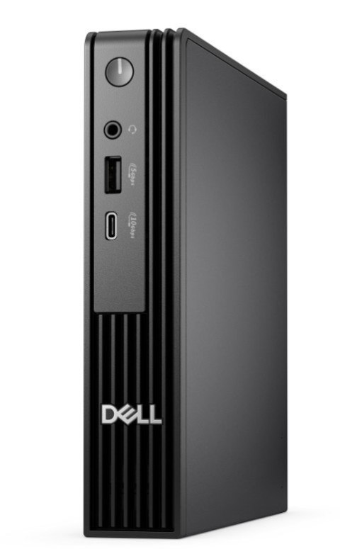Komputer Dell Pro Micro QCM1250 W11Pro i3-14100T/8GB/512GB SSD/Integrated/WLAN + BT/Kb/Mouse/3YPS