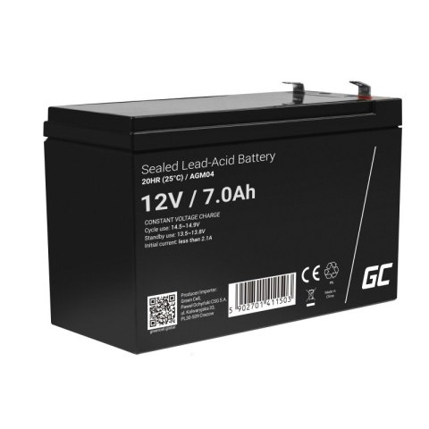 Akumulator AGM 12V 7Ah Green Cell