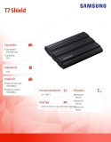 Dysk SSD T7 Shield 1TB USB 3.2, czarny Samsung