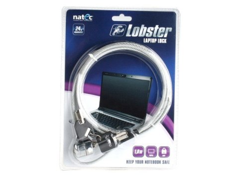 Linka zabezpieczajaca do notebooka LOBSTER KEY Natec Linka zabezpieczajaca do notebooka LOBSTER KEY Natec