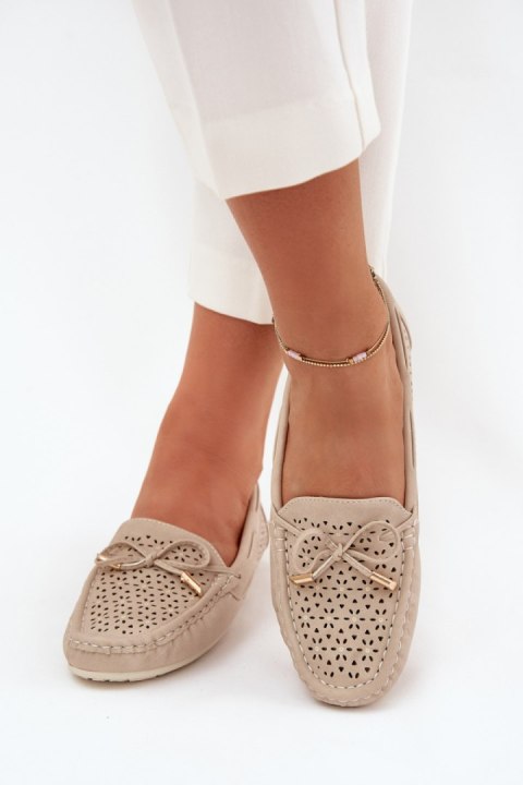 Mokasyny Model Mirisa VG250 Beige - Step in style Mokasyny Model Mirisa VG250 Beige - Step in style