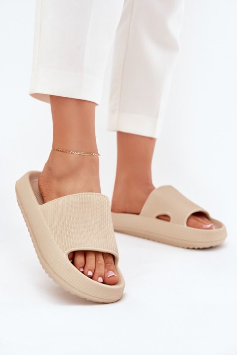 Sandał Klapki Model Ameira BG208P Beige - Step in style Sandał Klapki Model Ameira BG208P Beige - Step in style