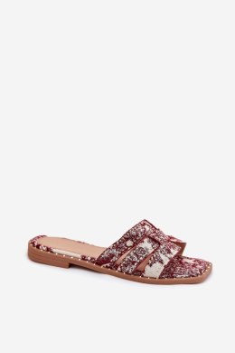 Sandał Klapki Model Anniles 1156 Bordo - Step in style