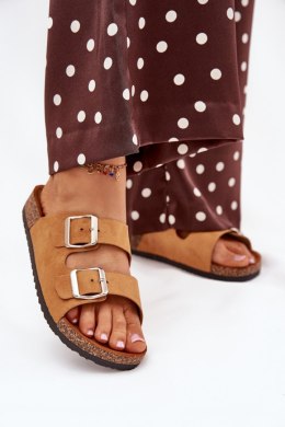 Sandał Klapki Model Livara WD295 Camel - Step in style