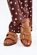 Sandał Klapki Model Livara WD295 Camel - Step in style
