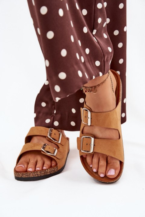 Sandał Klapki Model Livara WD295 Camel - Step in style Sandał Klapki Model Livara WD295 Camel - Step in style