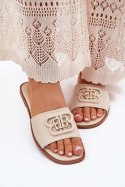 Sandał Klapki Model Nenitta 5257 Beige - Step in style